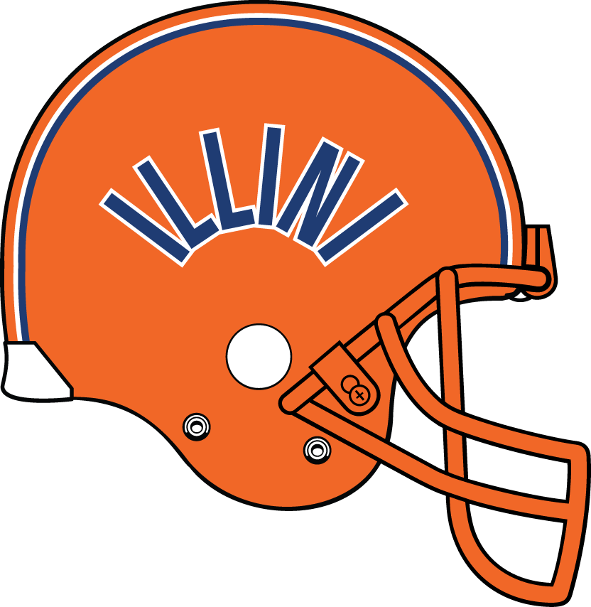 Illinois Fighting Illini 1983-1987 Helmet Logo diy DTF decal sticker